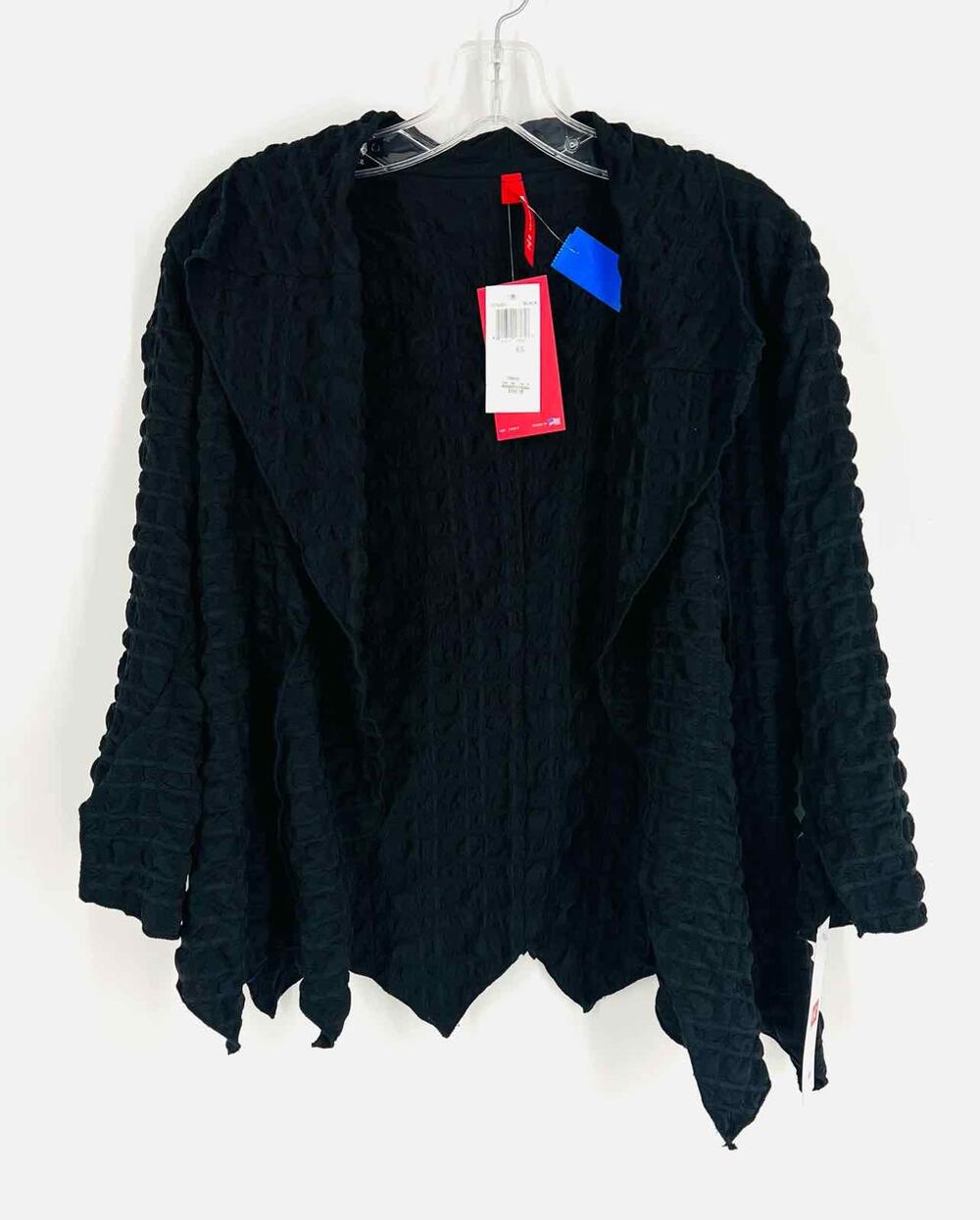IC by Connie K Size XS Black Textured NEW Designer Cardigan